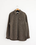 Zip Front Shirt in Rust