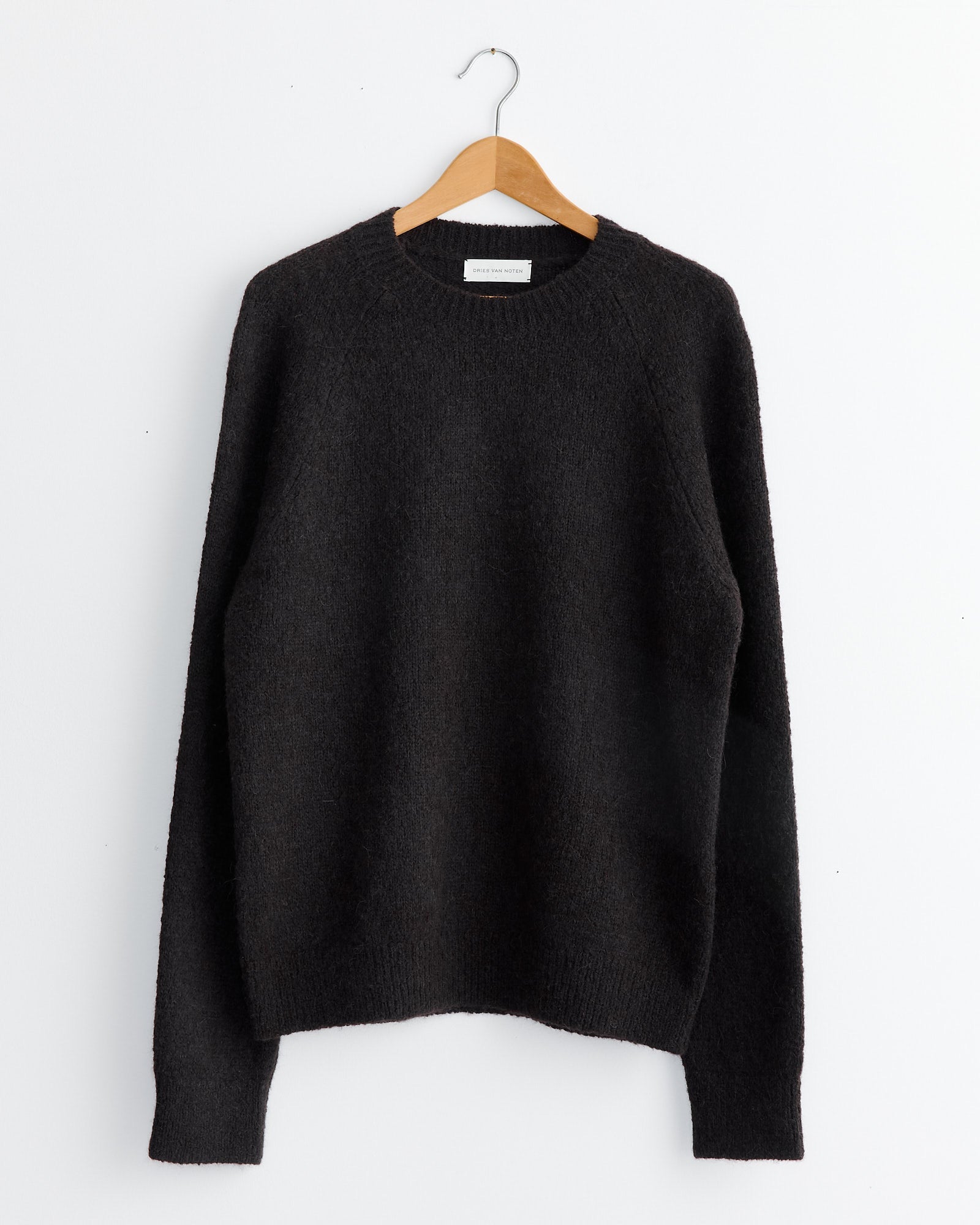 Crewneck Sweater in Dark Brown