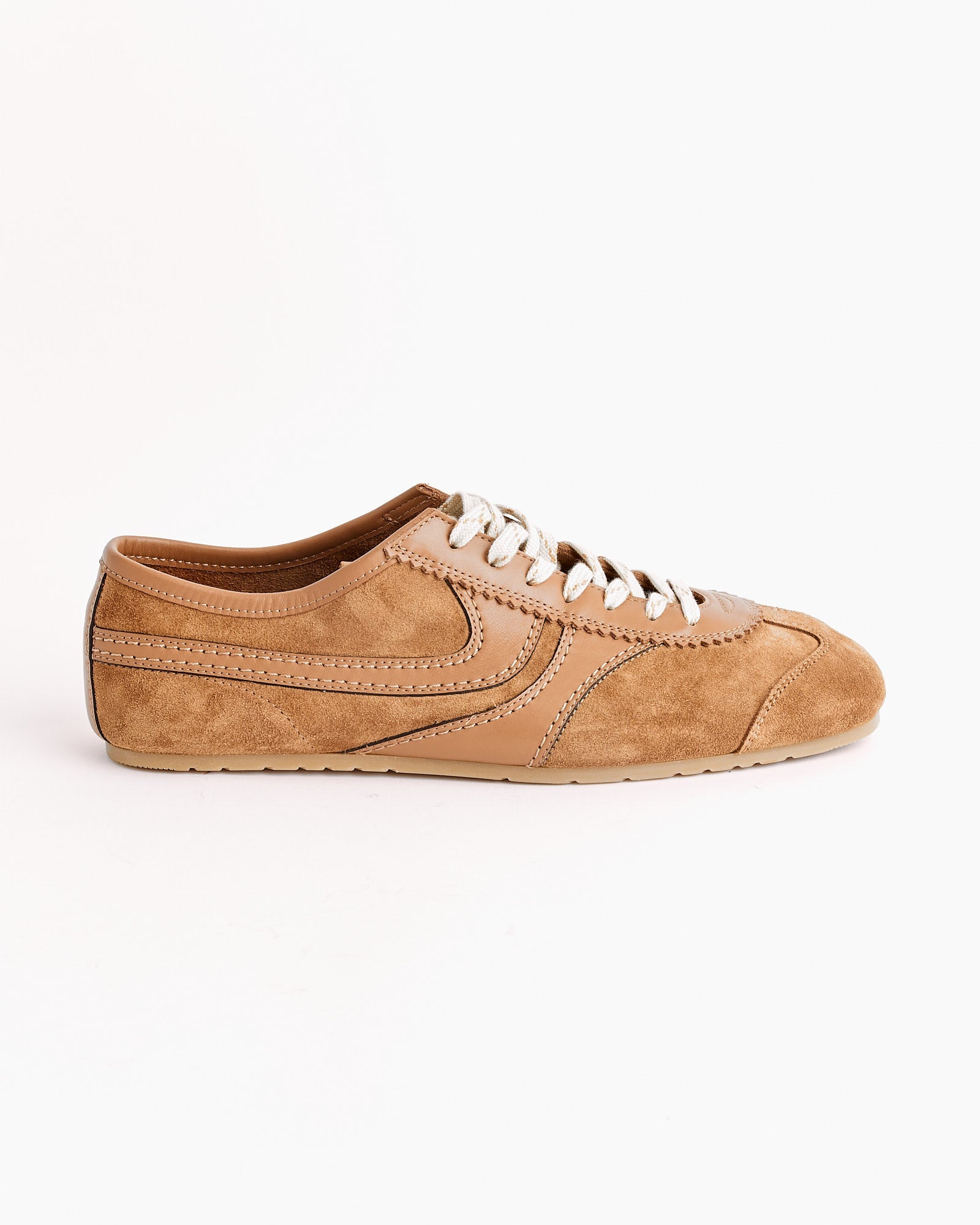 Suede Shoes in Tan