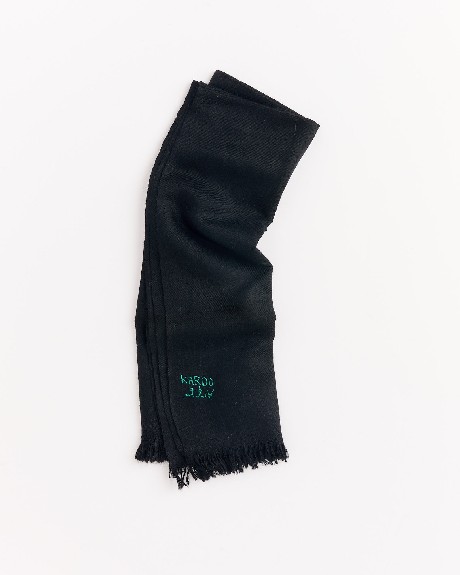 Handwoven Pashmina Bandana in Black