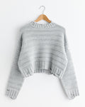 Distressed Crewneck in Grey