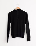 Zipper Pull Over in Black