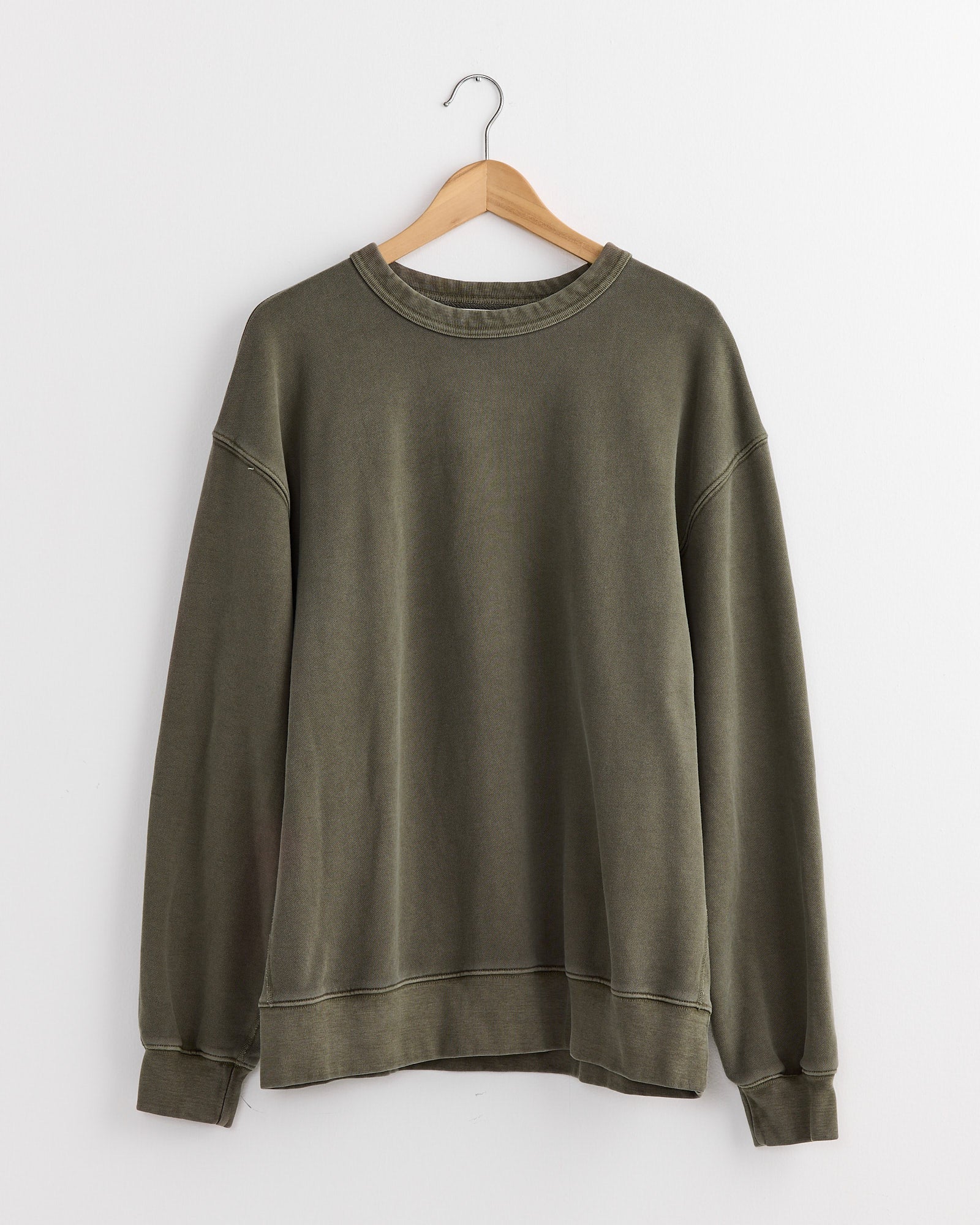 Dolphy Crew in 22oz French Terry Olive