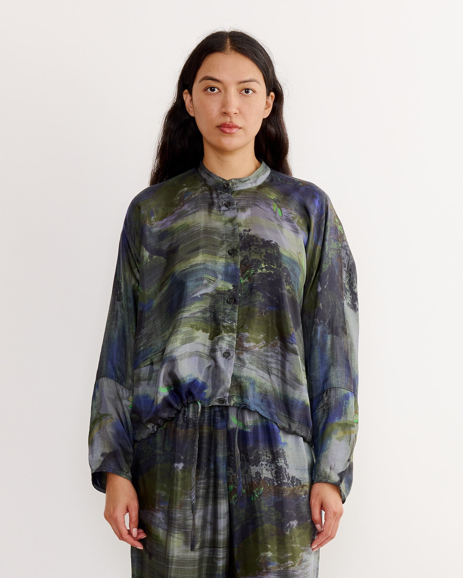 Flat Shirt in Fishes Light