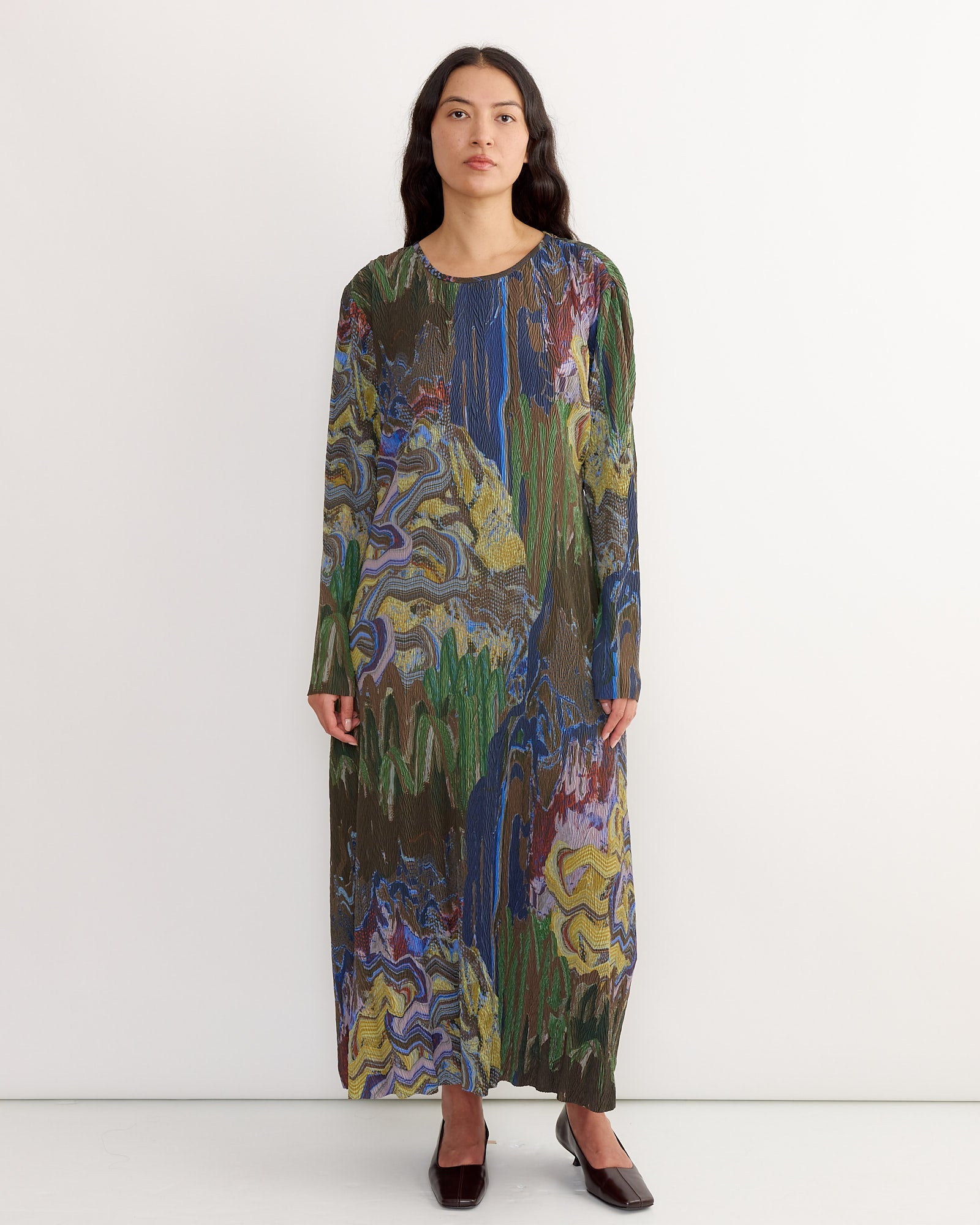 O Dress in Graphic Slopes Dark