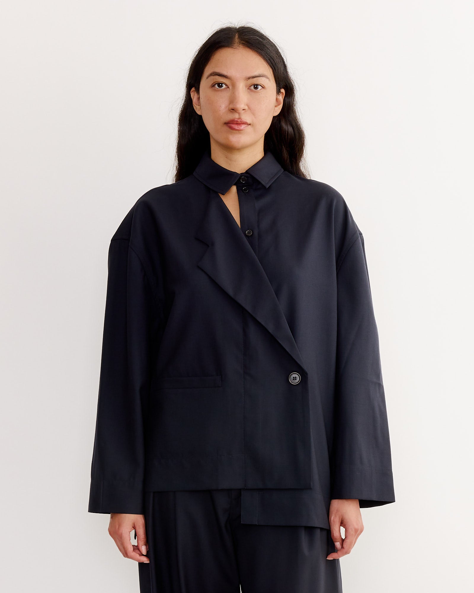 S Jacket in Tropical Navy