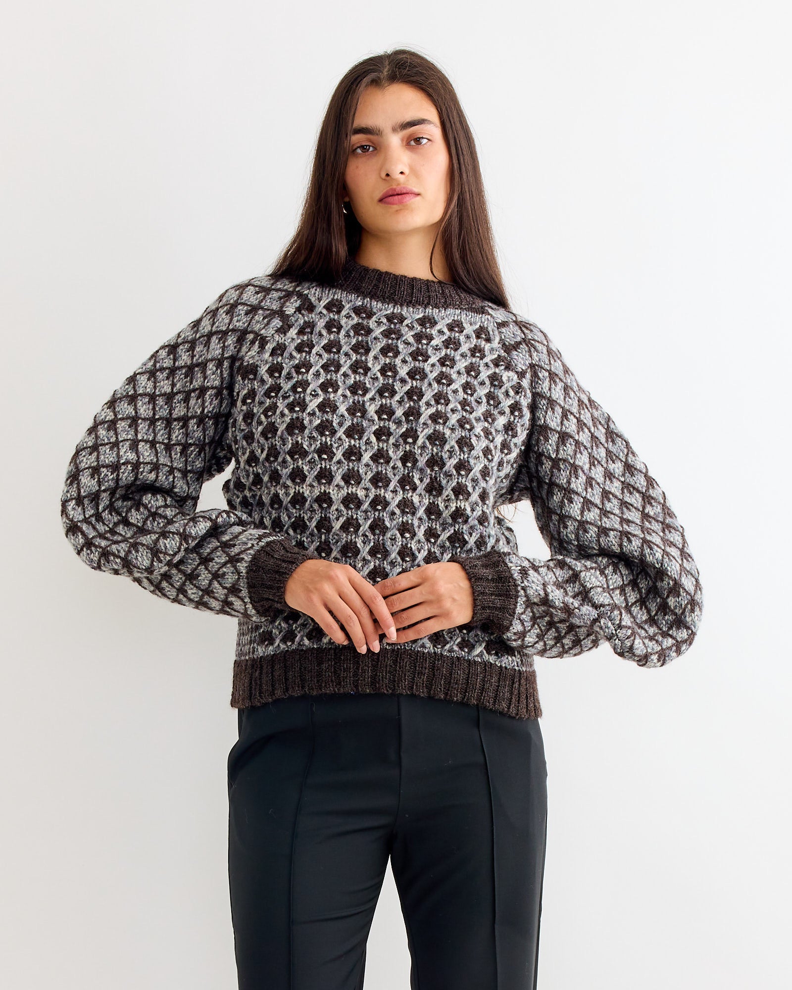 Kimchi Sweater in Brown Party