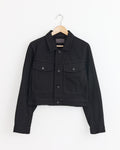 Cropped Blouson in Black