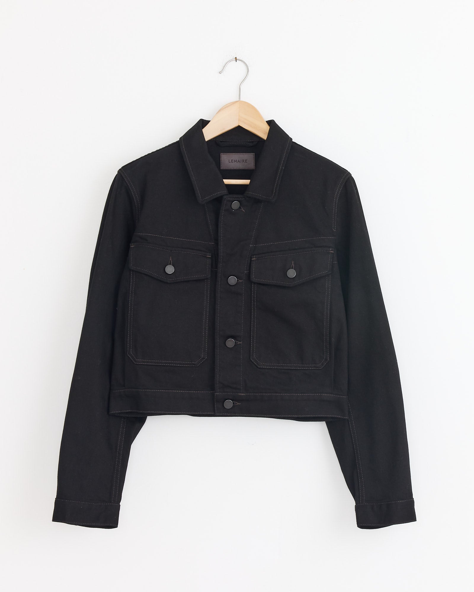 Cropped Blouson in Black