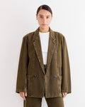 Workwear Blazer in Moss Green