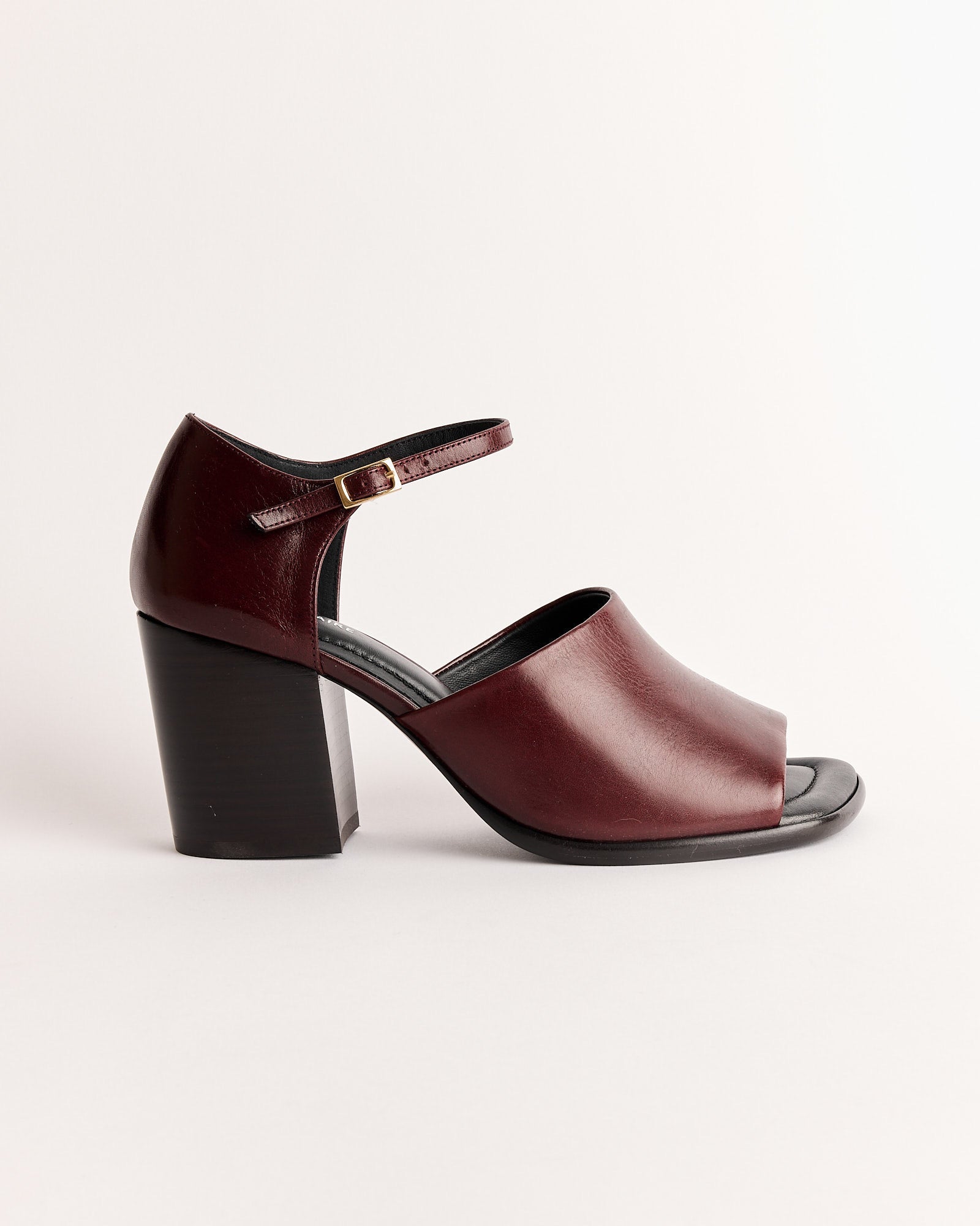 Square Heeled Sandal in Chianti