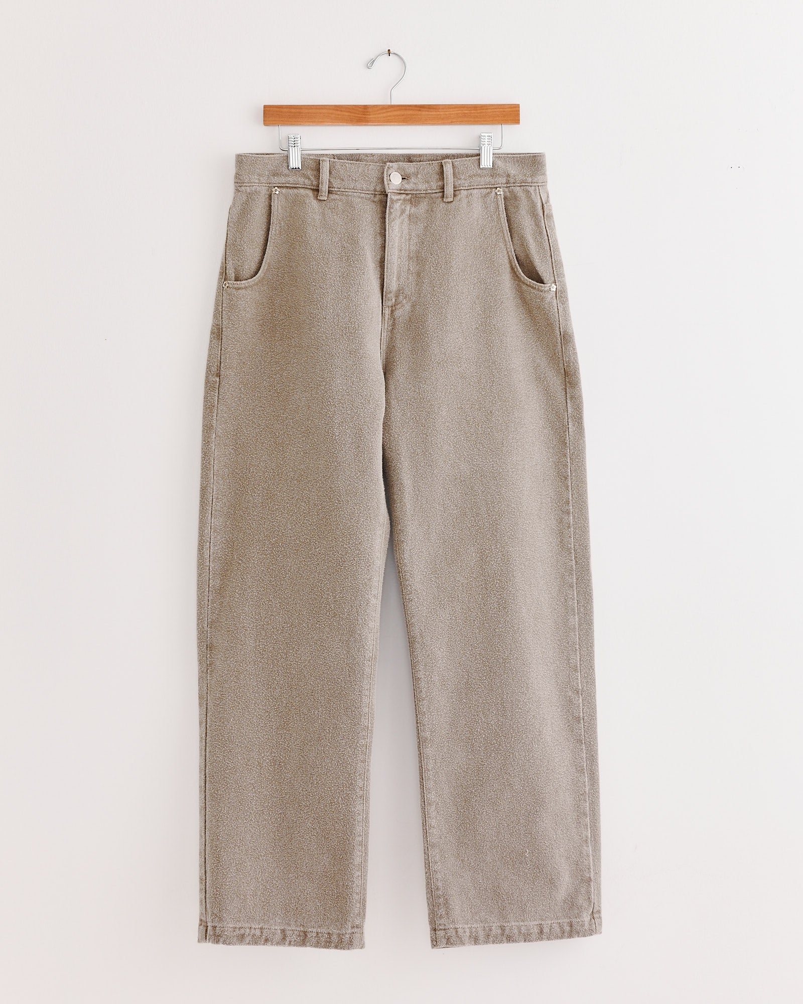 Straight Cut Jean in Brushed Mudstone