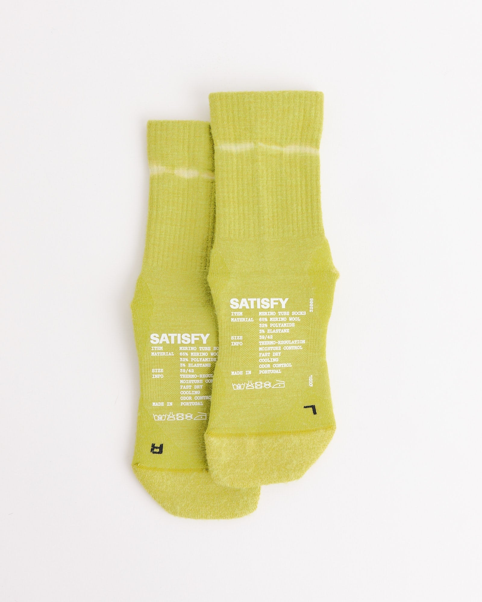 Tie-Dye Tube Socks in Grenoble Green