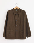 Relax Fit Simple Work Jacket in Coffee Brown