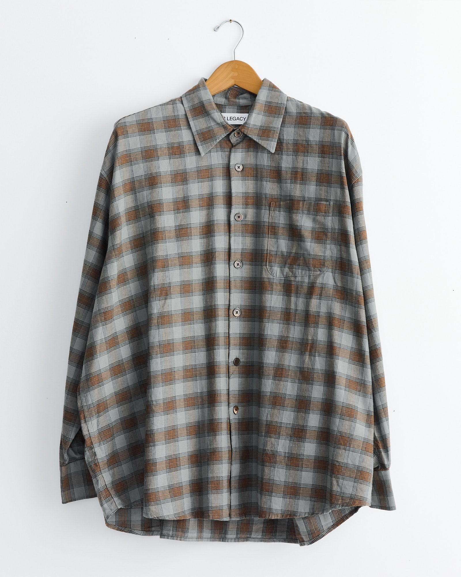 Borrowed Shirt in Iowa Flannel Check