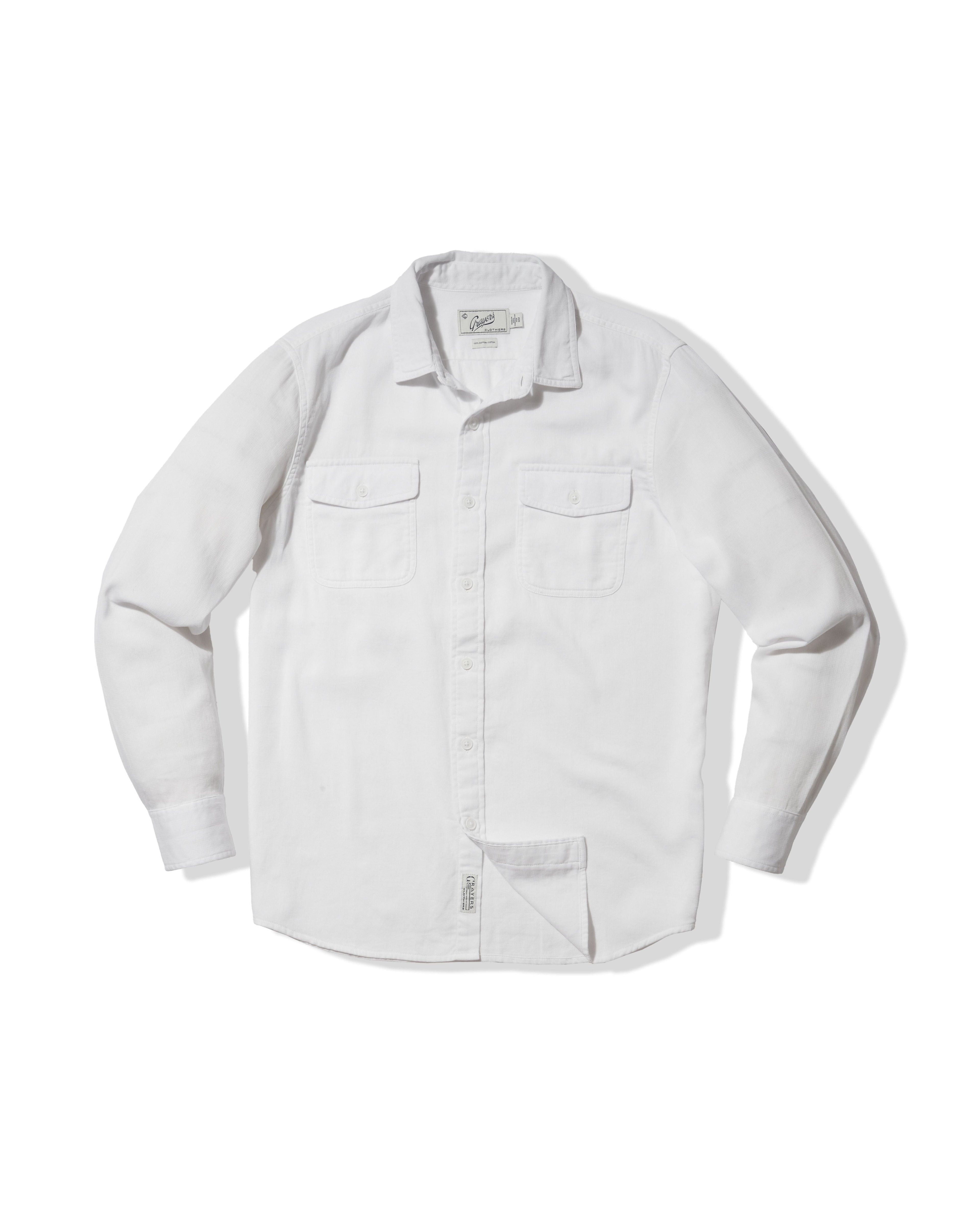 Bedford Textured Shirt - White