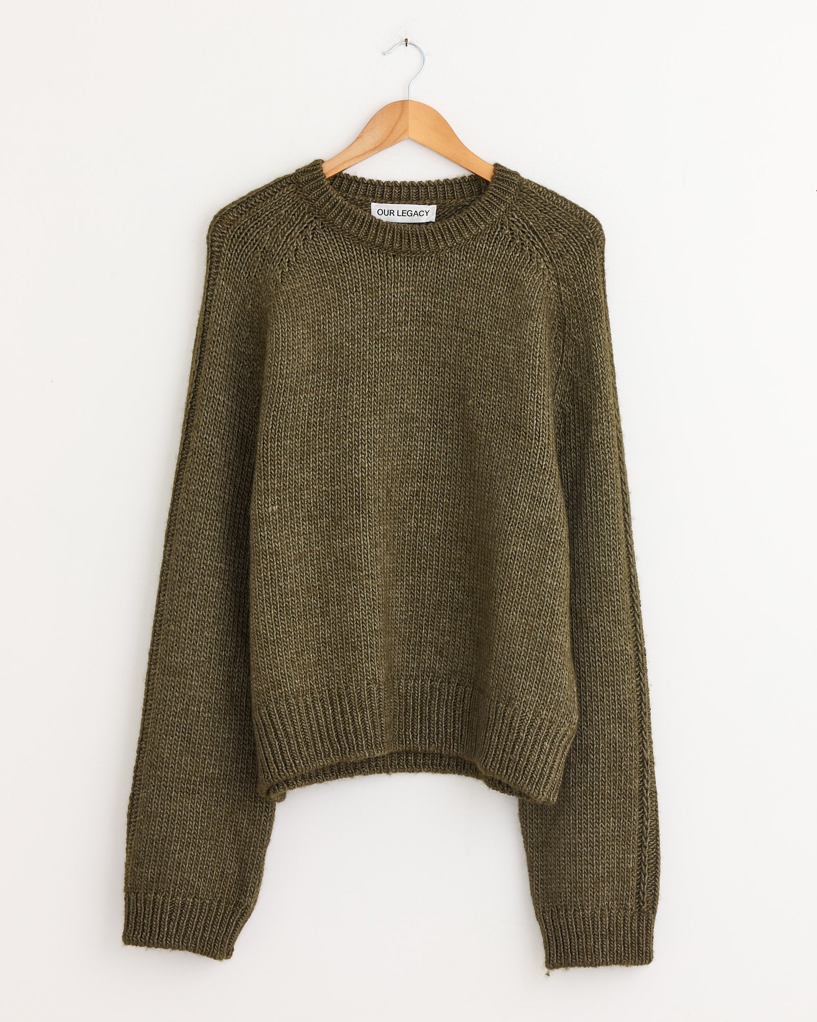 True Roundneck Sweater in Flush Green