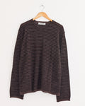 Rigid Popover Sweater in Dirt Stripe