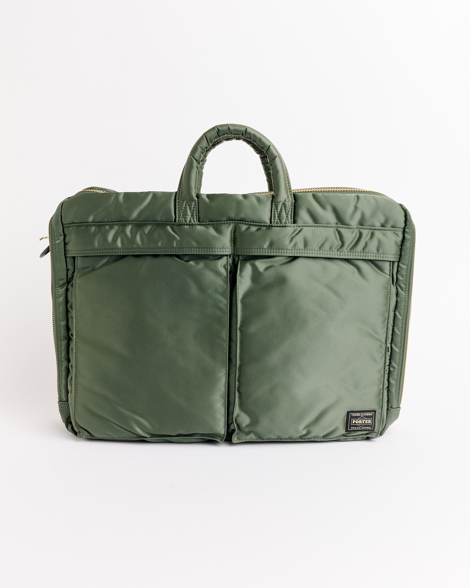 Tanker 2Way Document Zip Bag in Sage Green