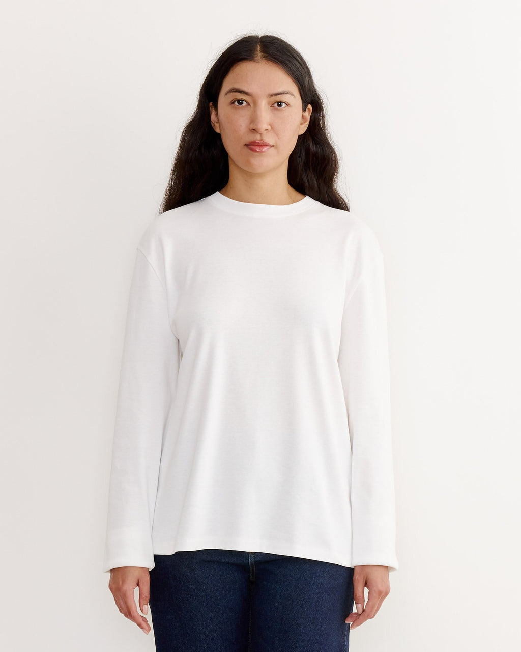 Maggie Long Sleeve Top in White