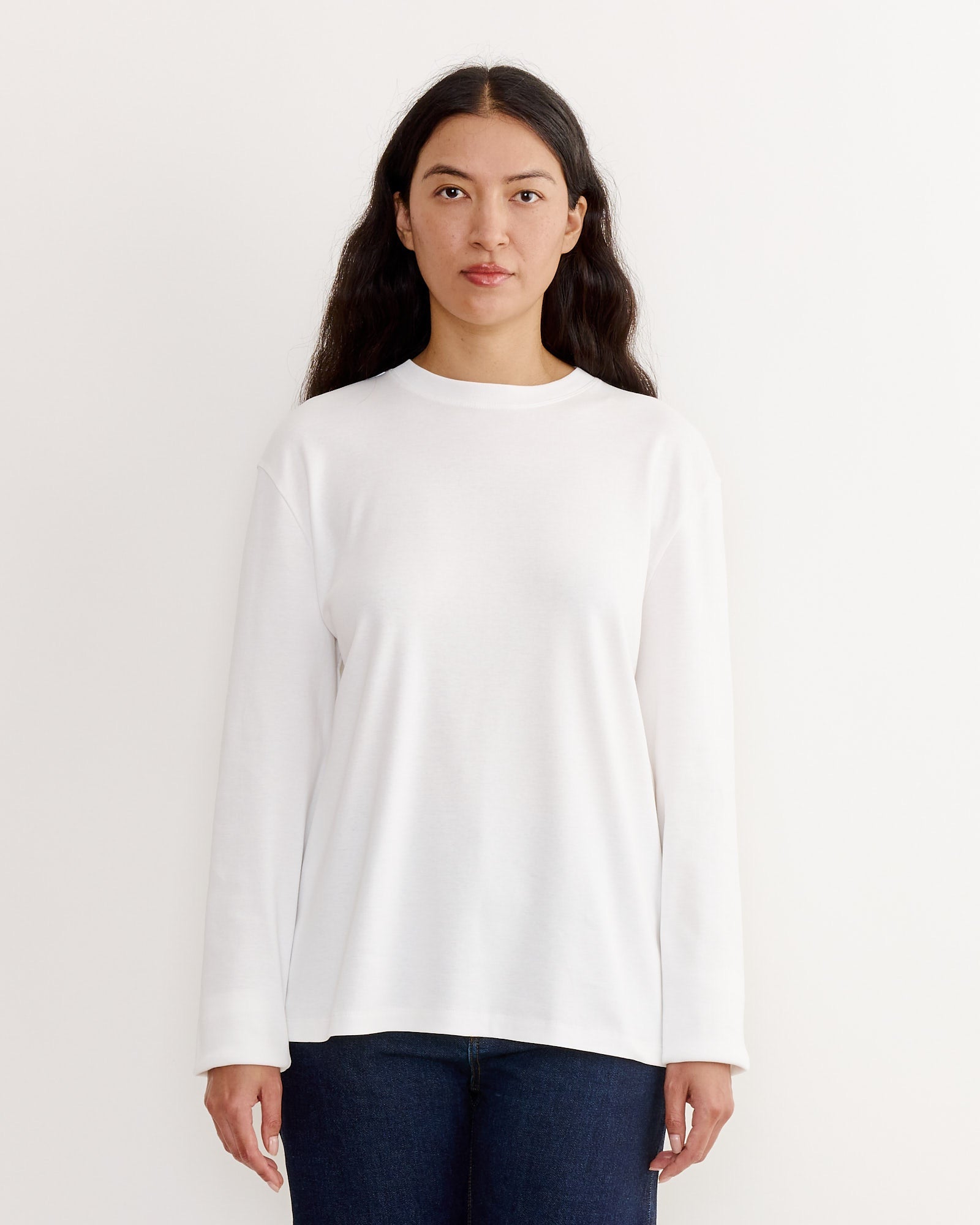 Maggie Long Sleeve Top in White