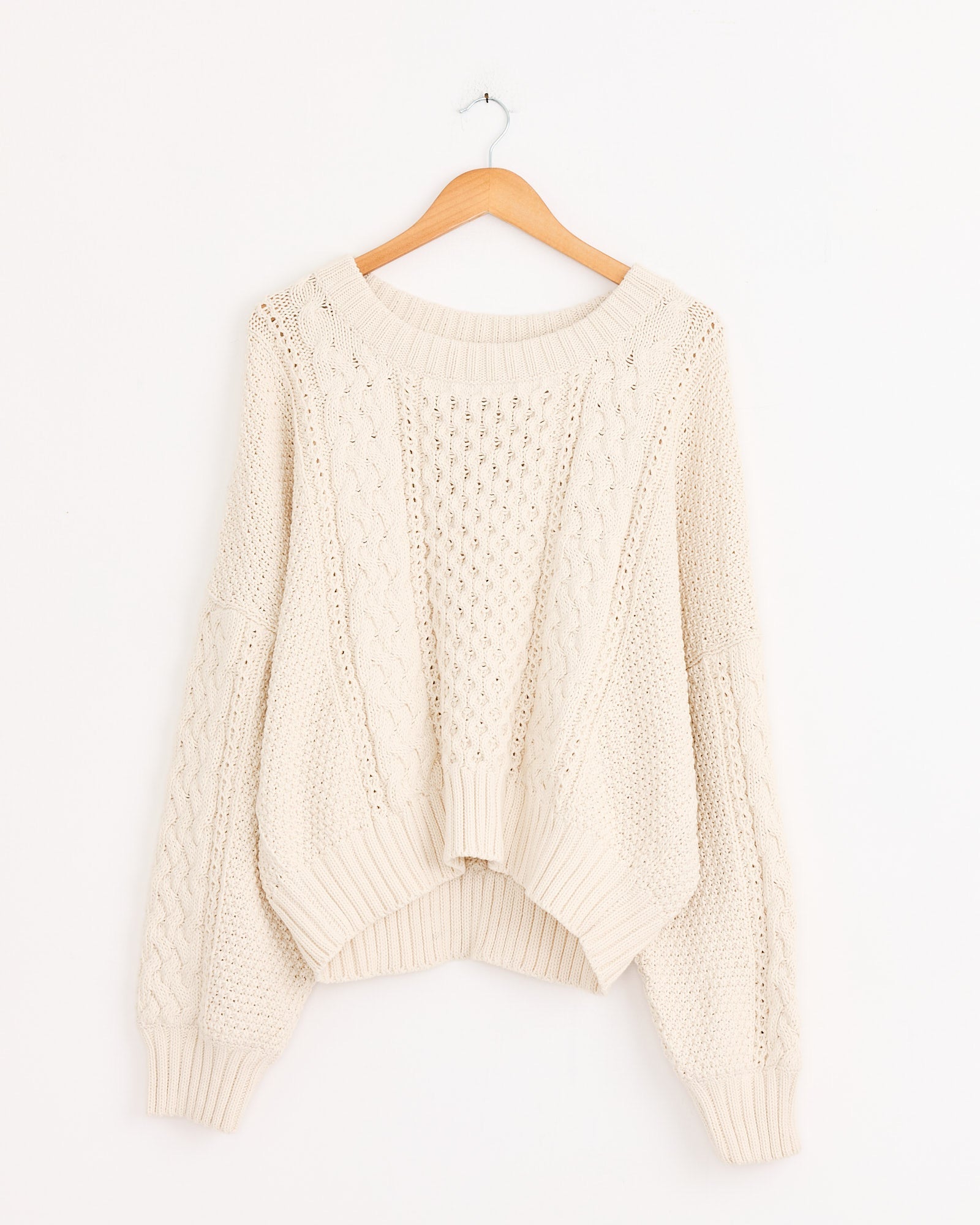 Fisherman Sweater in Natural