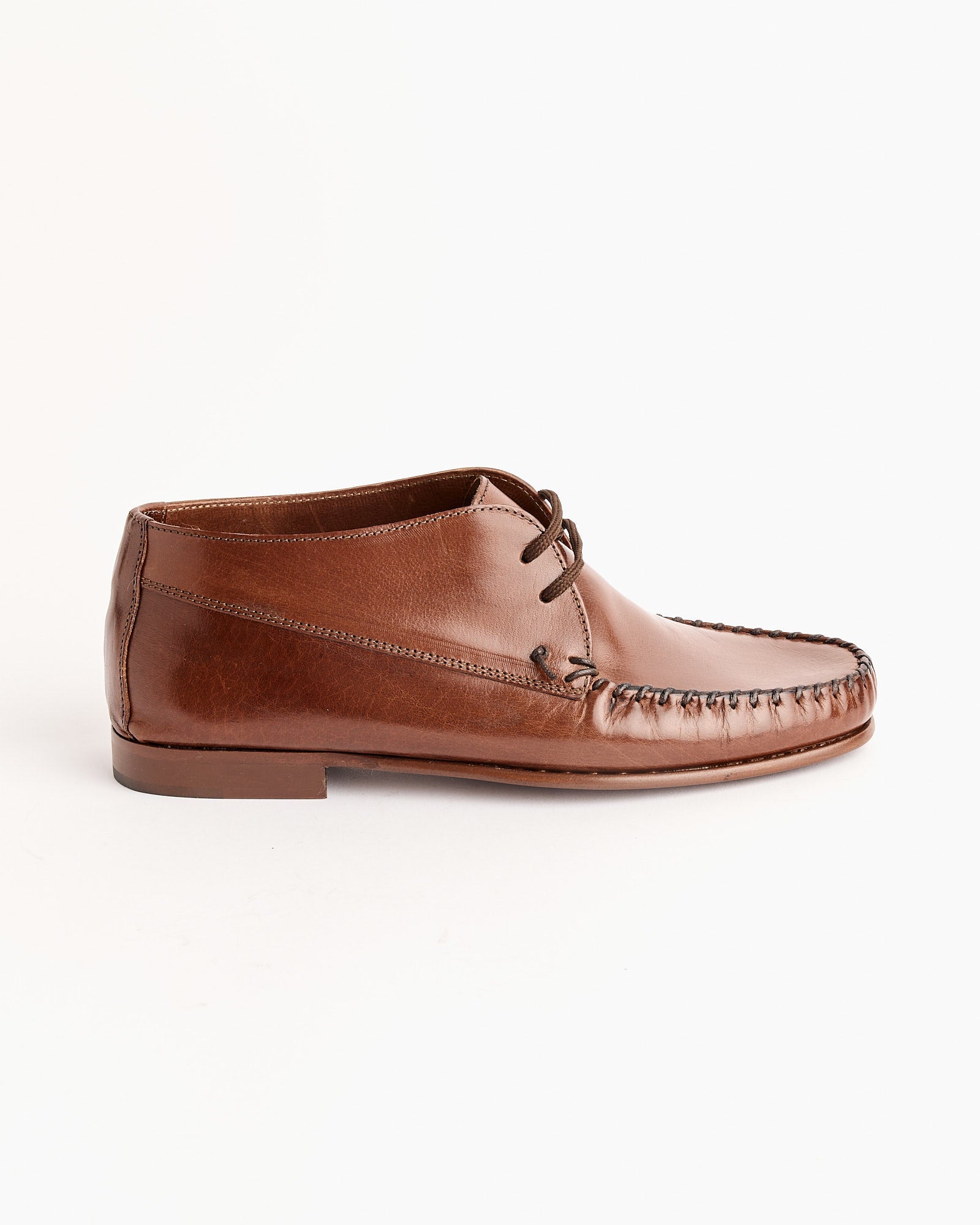 The Moc Bootie in Rich Brown