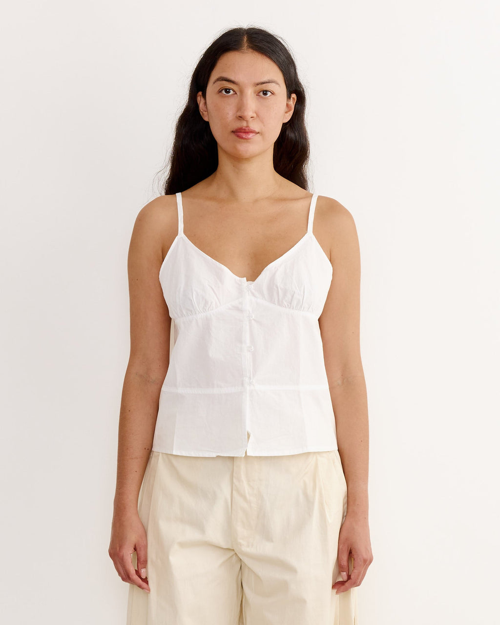 Seam Top in White