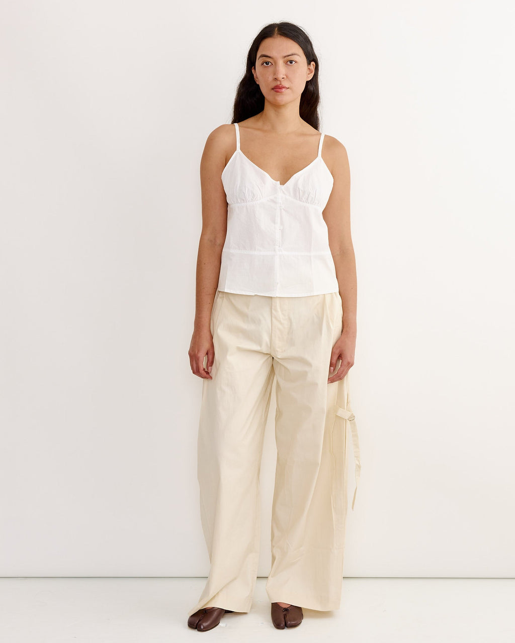 Seam Top in White