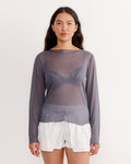 Knit Top in Steel