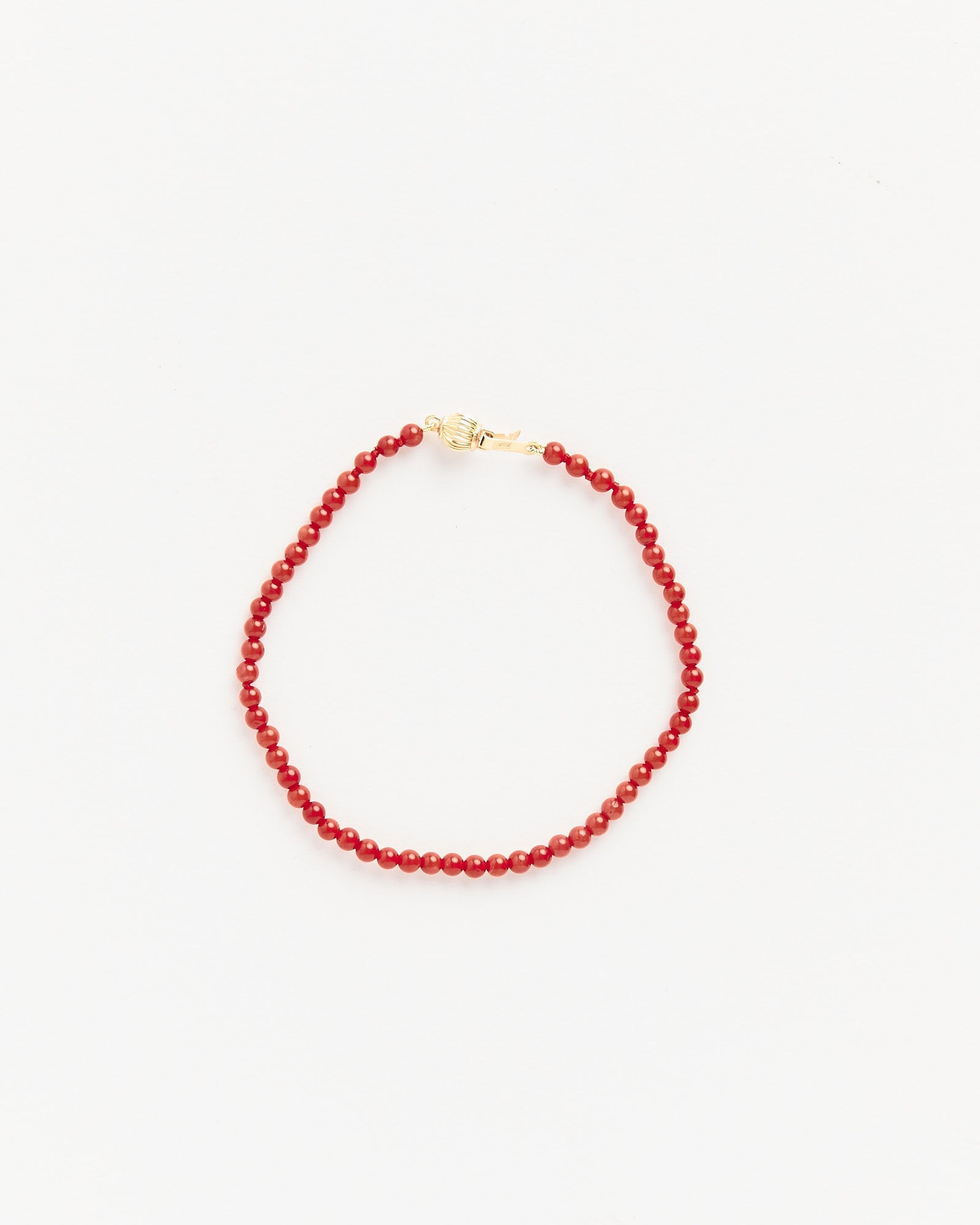 Red Bamboo Coral Bracelet
