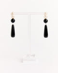 Recycled Silver Black Onyx FWP Earrings