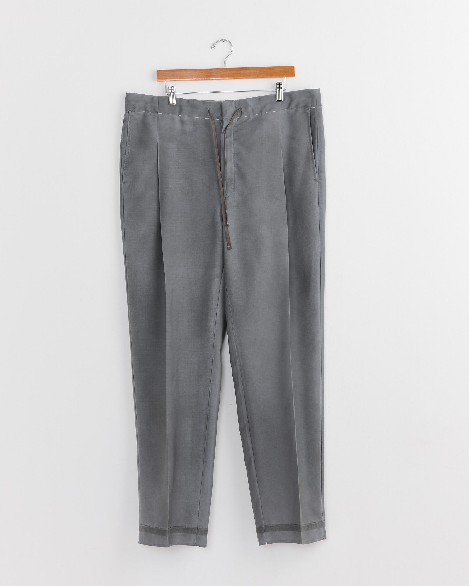 Wool Mohair Trousers in Grey