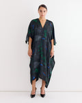 Uncut Kaftan in Dark Fireworks