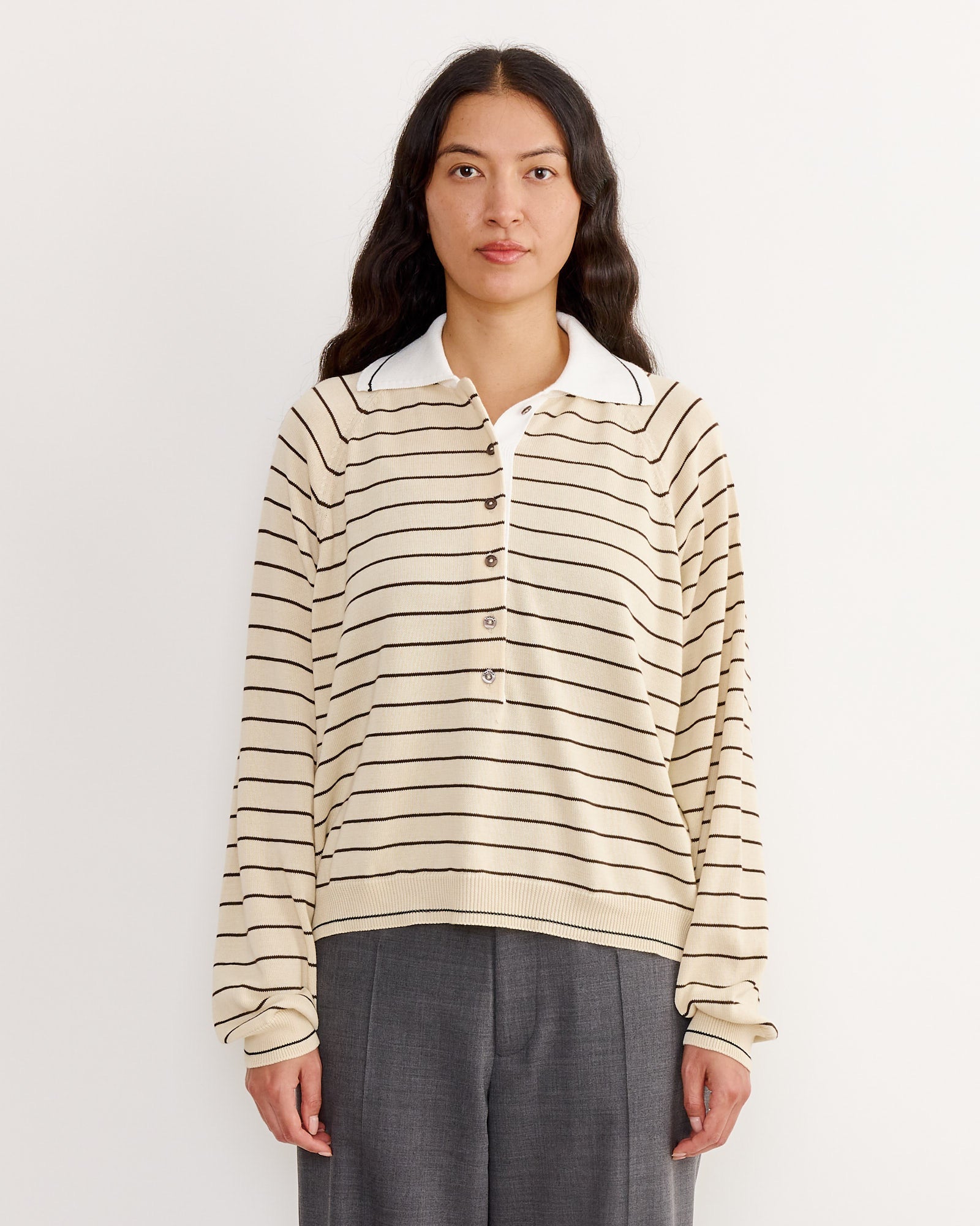 Organic Cotton Polo in Striped