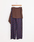 Printed Skirt Pants in Navy