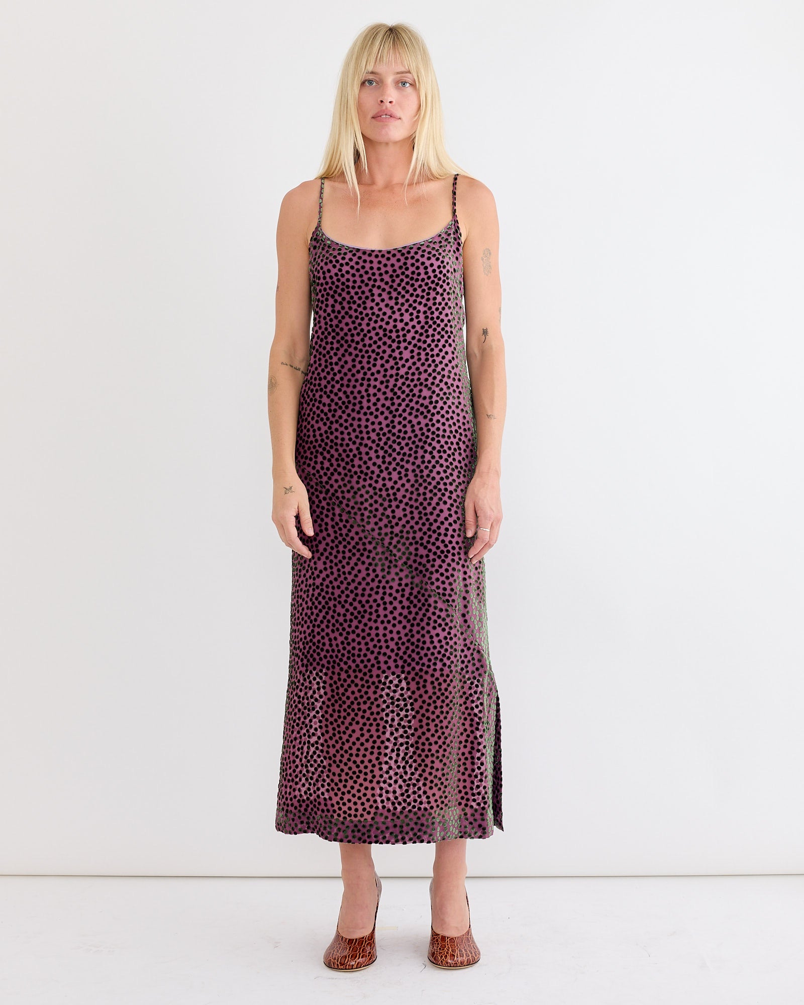Slip Dress in Dark Pink