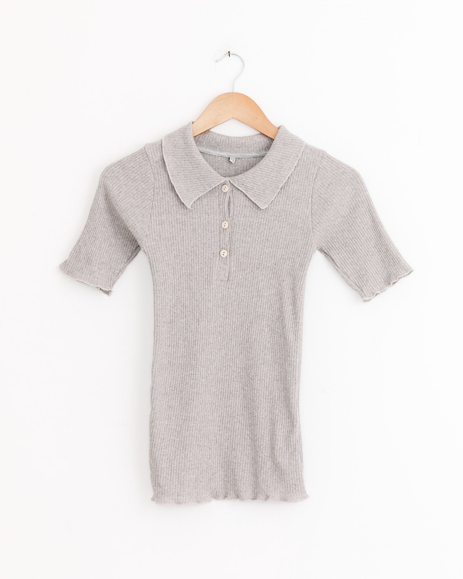 Dual Polo in Grey Melange