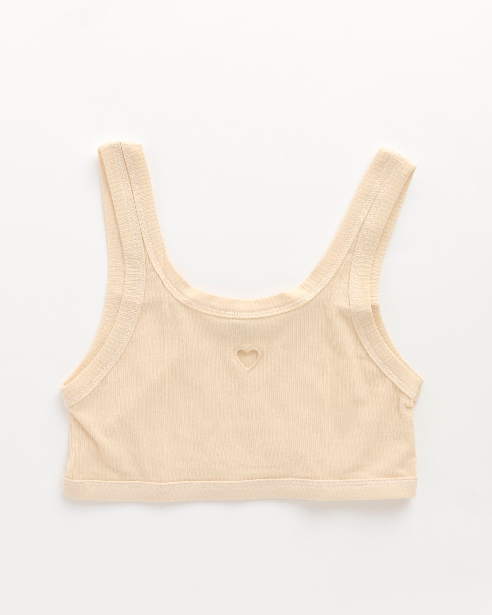 Heart Bra in Undyed