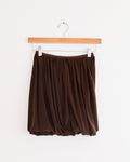 Twisted Maro Skirt in Brown
