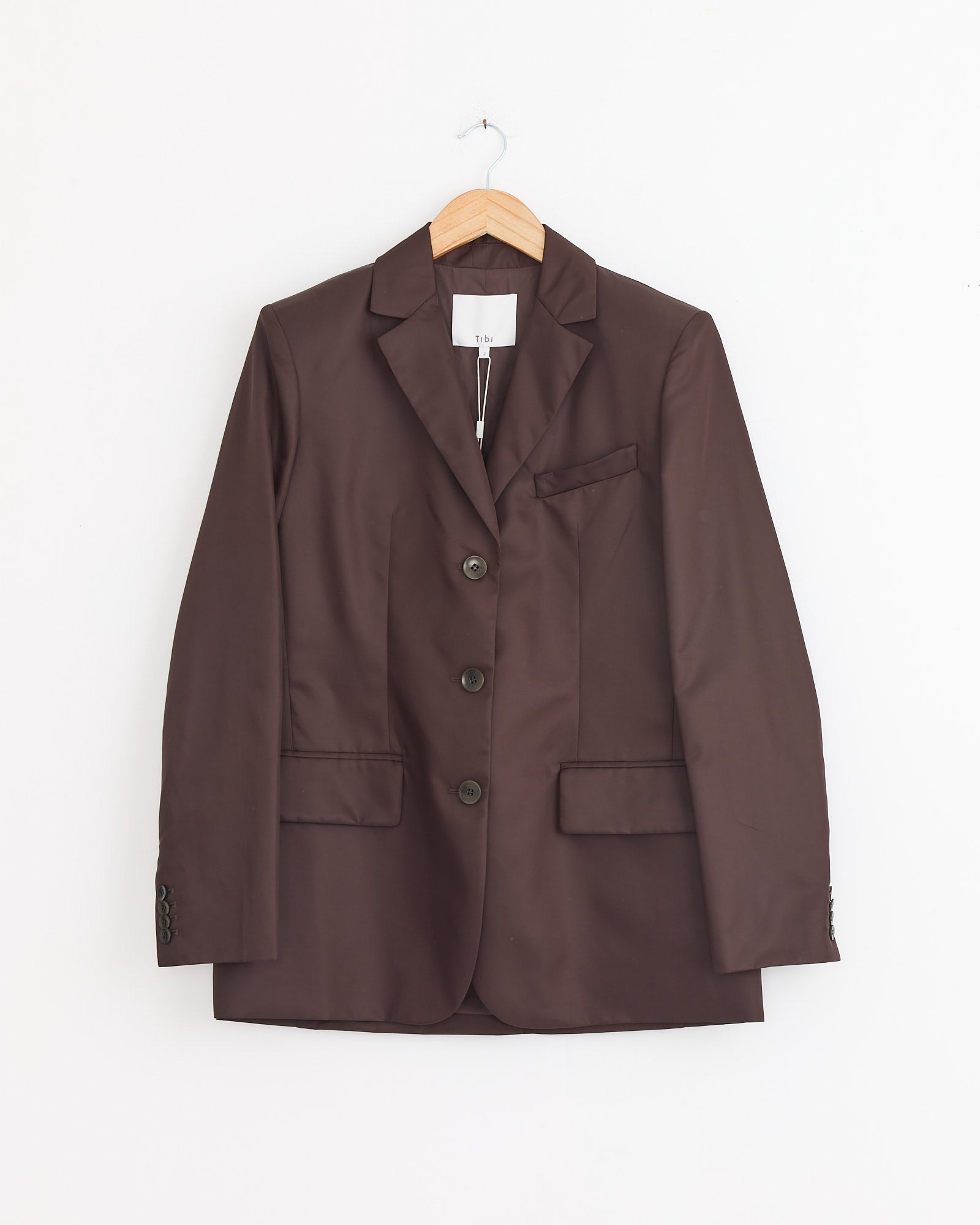 Eco Nylon Max Blazer in Brown