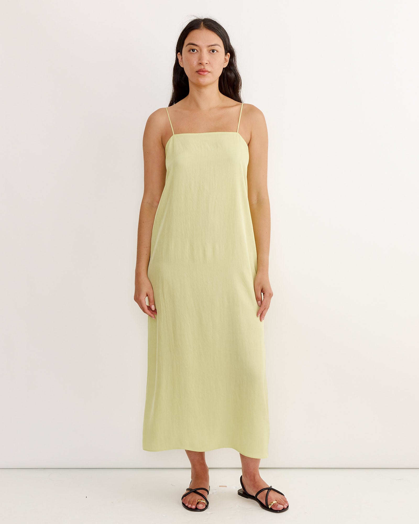 The Slip Dress in Celery