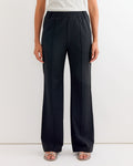Tropical Wool Scottie Jogger in Black