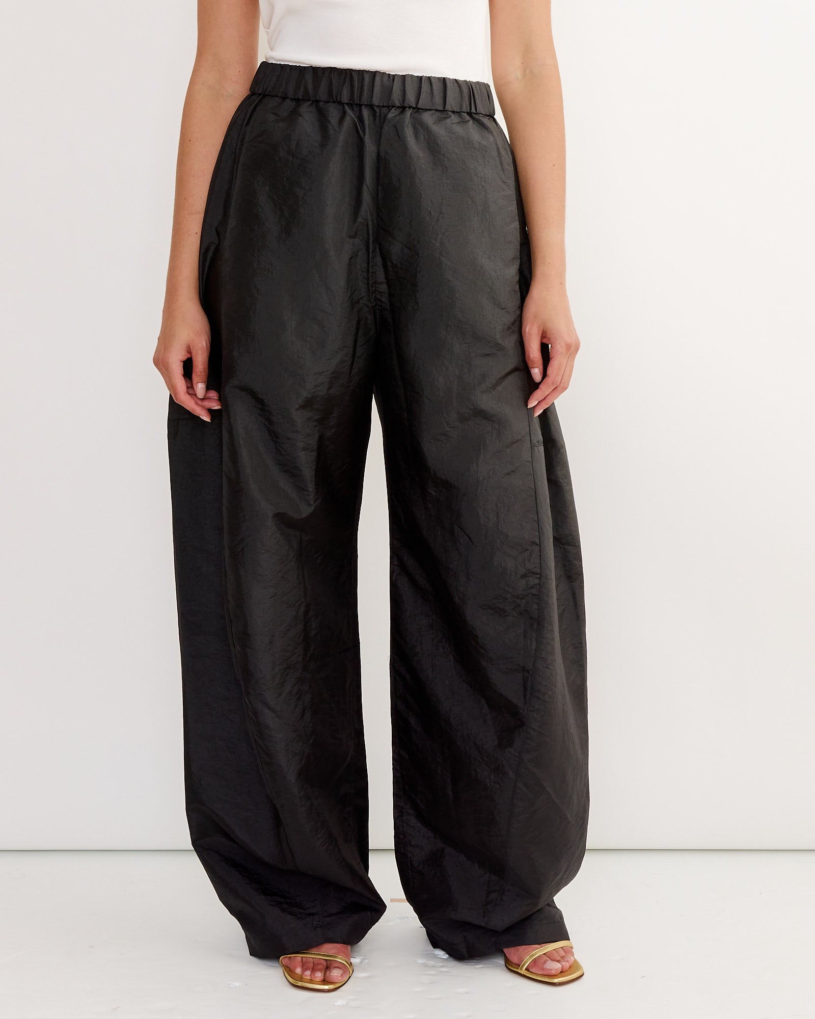 Crispy Nylon Winslow Pant in Black