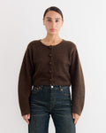 Zharea Cardigan in Brown Mahogany