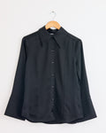 Rosiannas Satin Blouse in Black