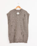 Distressed Vest in Rock