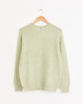 Brushed Super Kid Mohair Pullover in Light Khaki
