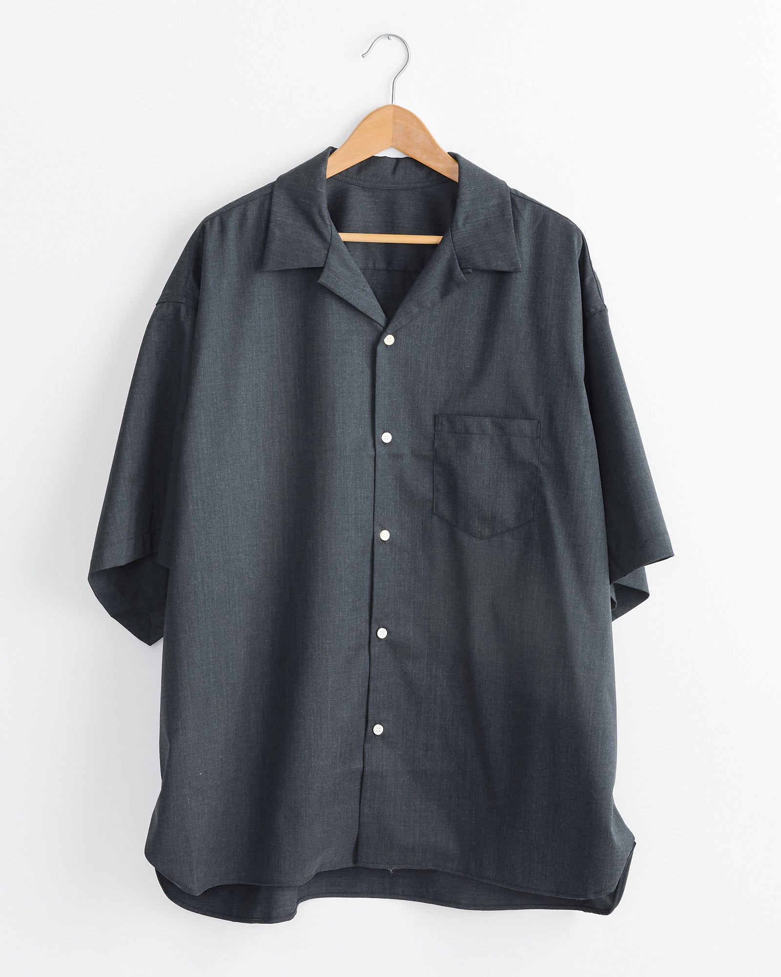 Re-Engineered Twill Overshirt in Anthracite