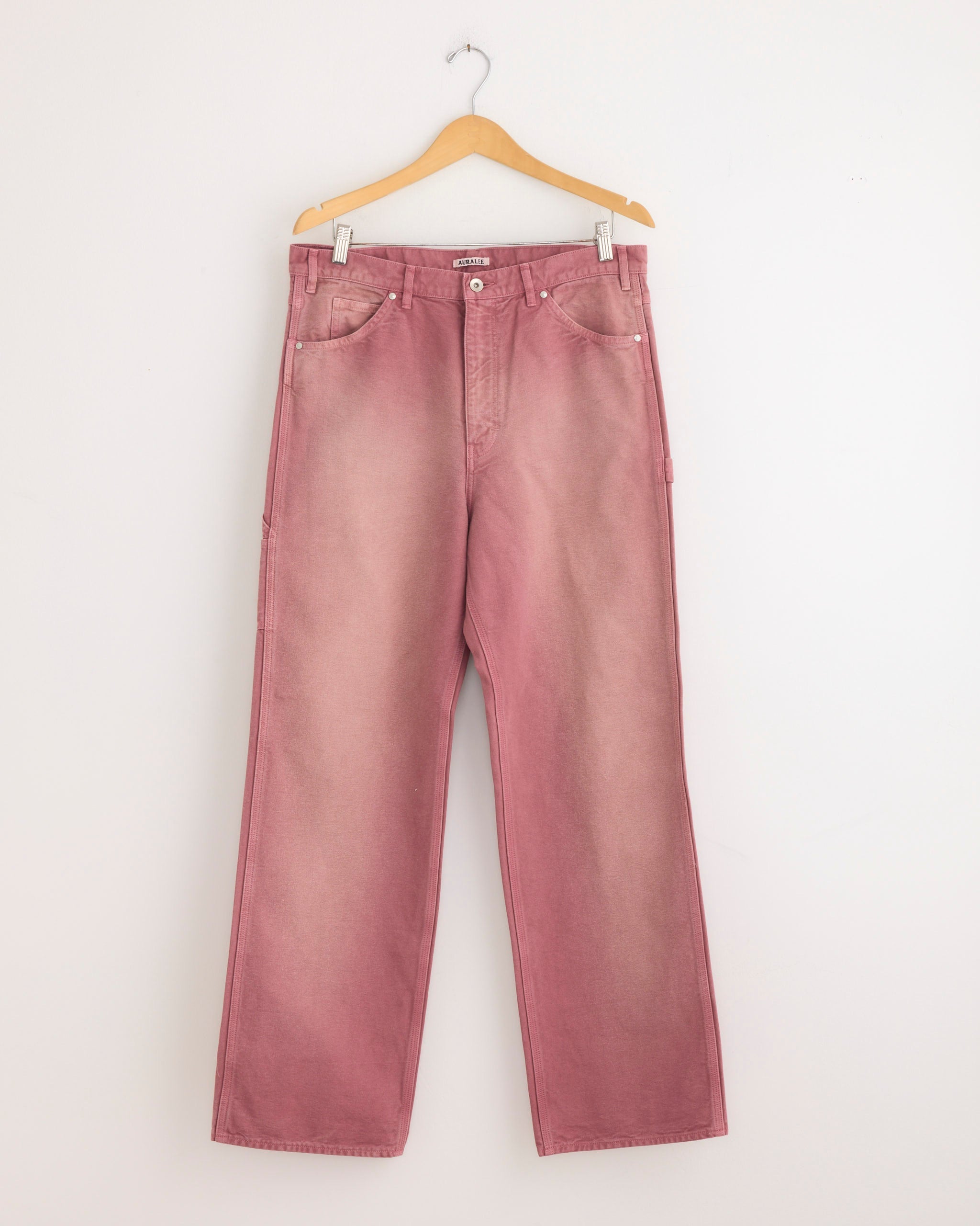 Dyed Duck Painter Pant in Faded in Burgundy